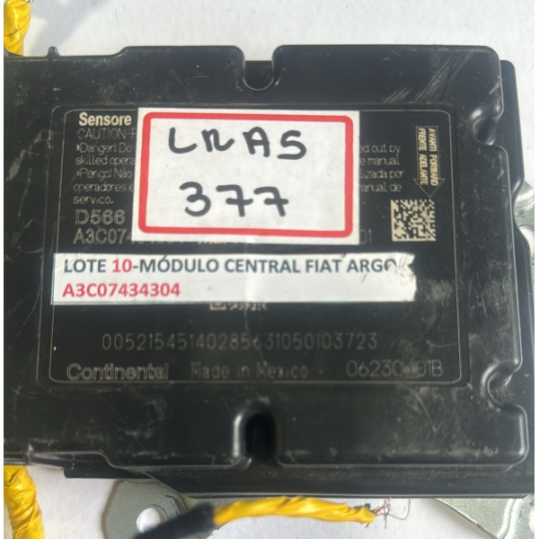 Central de Airbag Fiat Argo A3C07434304 D566