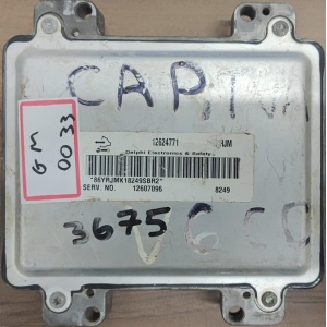MODULO MOTOR GM CAPTIVA 3.6 V6 E67 12624771 (USADO)