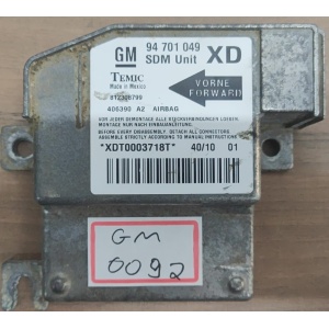 MODULO AIRBAG GM MONTANA 94701049 (USADO)