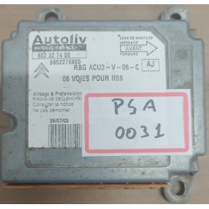 MODULO AIRBAG CITROEN C3 XSARA PICASSO 602327400 (USADO)