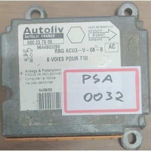 MODULO AIRBAG PEUGEOT 206 600237000 (USADO)